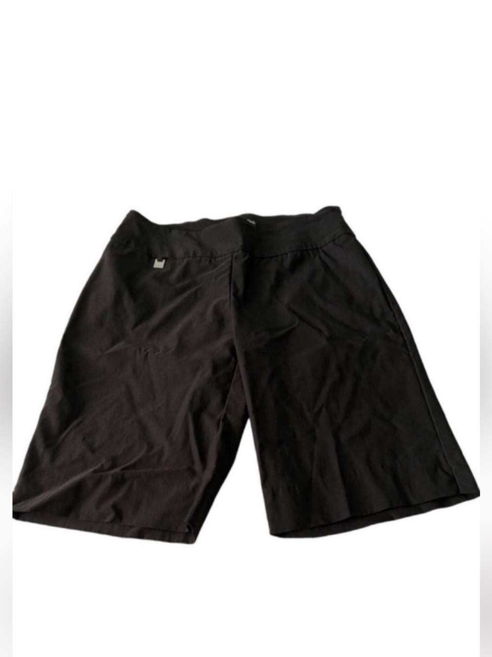 Peck & Peck Pull On Bermuda Shorts 12 Inch Black Size 8P